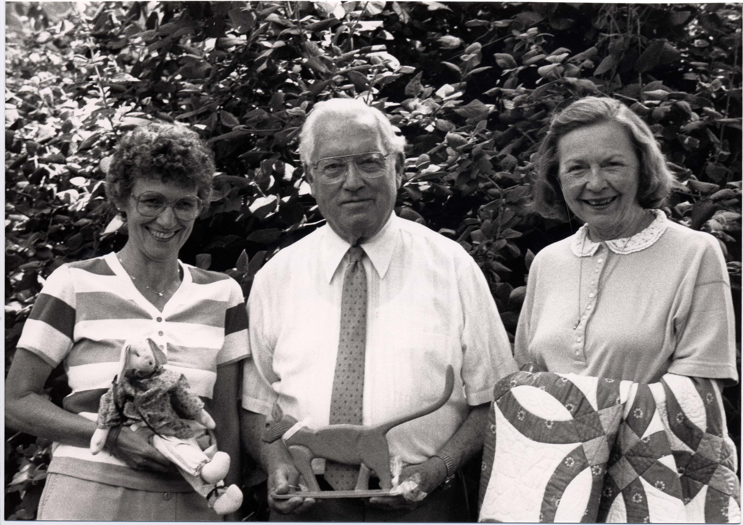 Photograph of Dolores Goetz, Dale Friday and Paula Byers