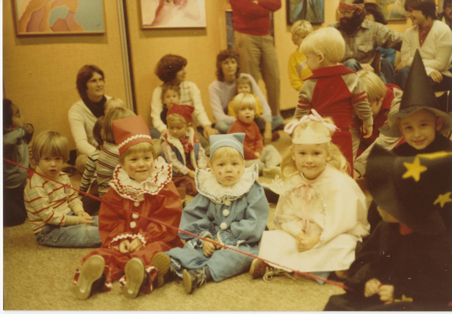 Photograph of Families Attending Halloween Storytime