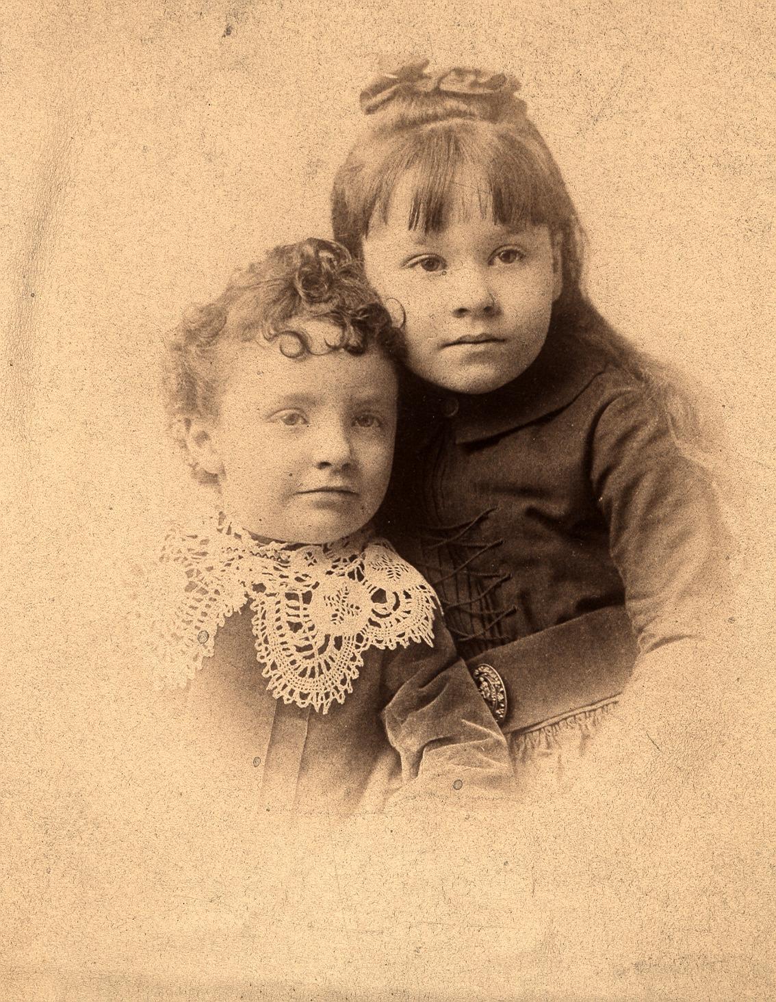 Photograph of Frame C. Brown and Margaret Brown as Children