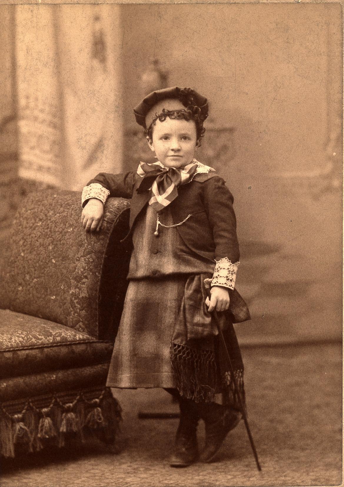 Photograph of Frame C. Brown as a Child