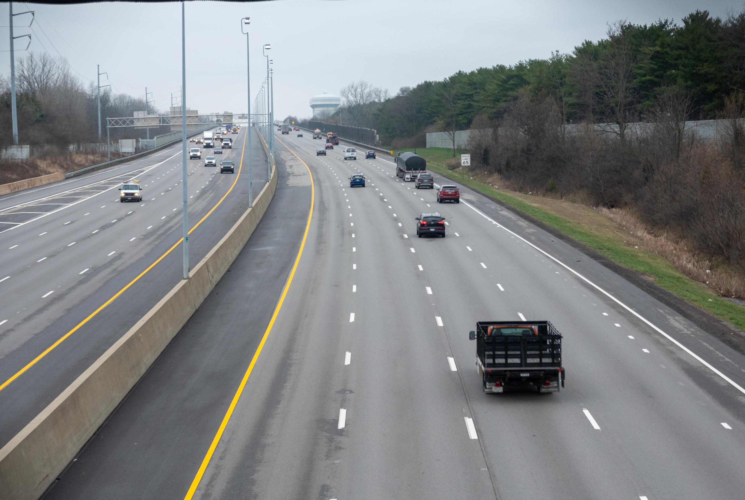 Photograph of Interstate 270 During Ohio's Stay At Home Order of 2020