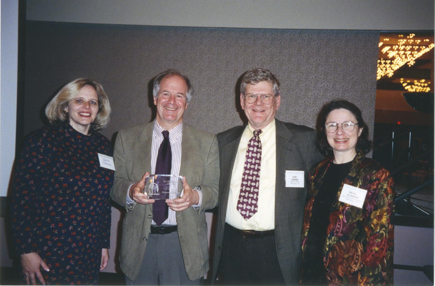 Photograph of Lynne Osborne, Steven Kellogg, Alan Osborne and Rachel Alexander