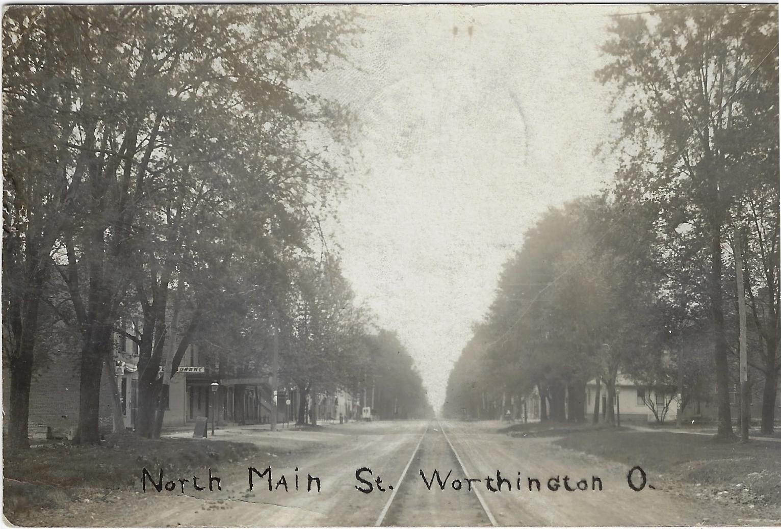 Photograph of North Main Street in Worthington