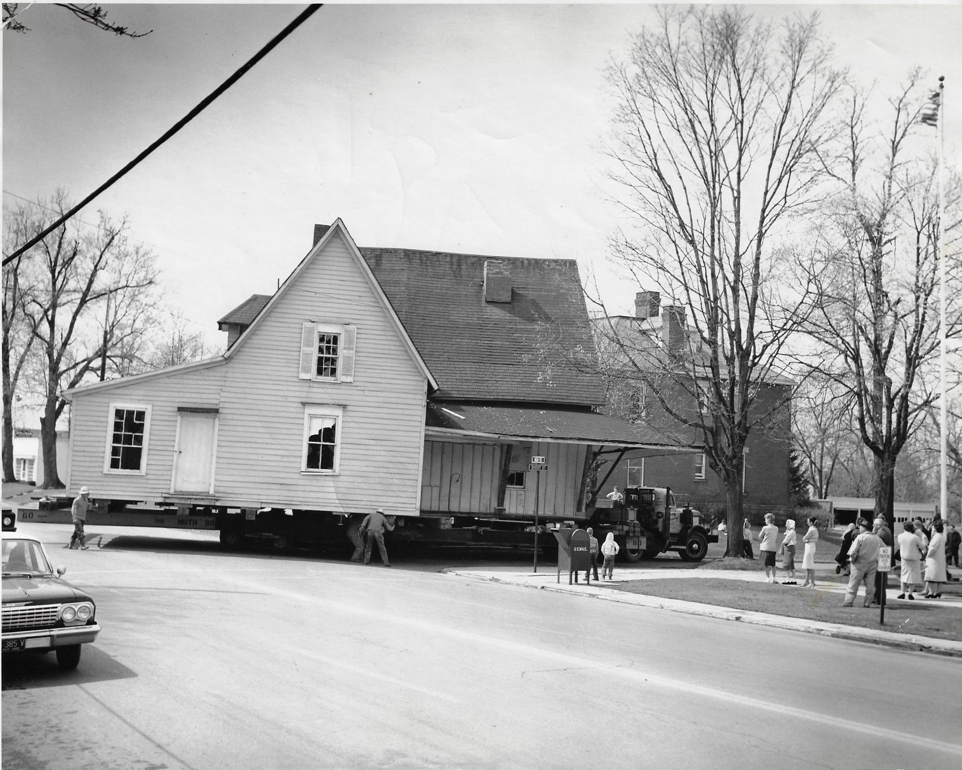 Photograph of President's House Moving to Short Street