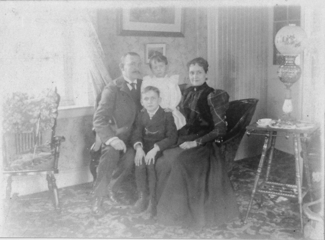 Photograph of  Rufus, Kate, Anthony and Fred Weaver