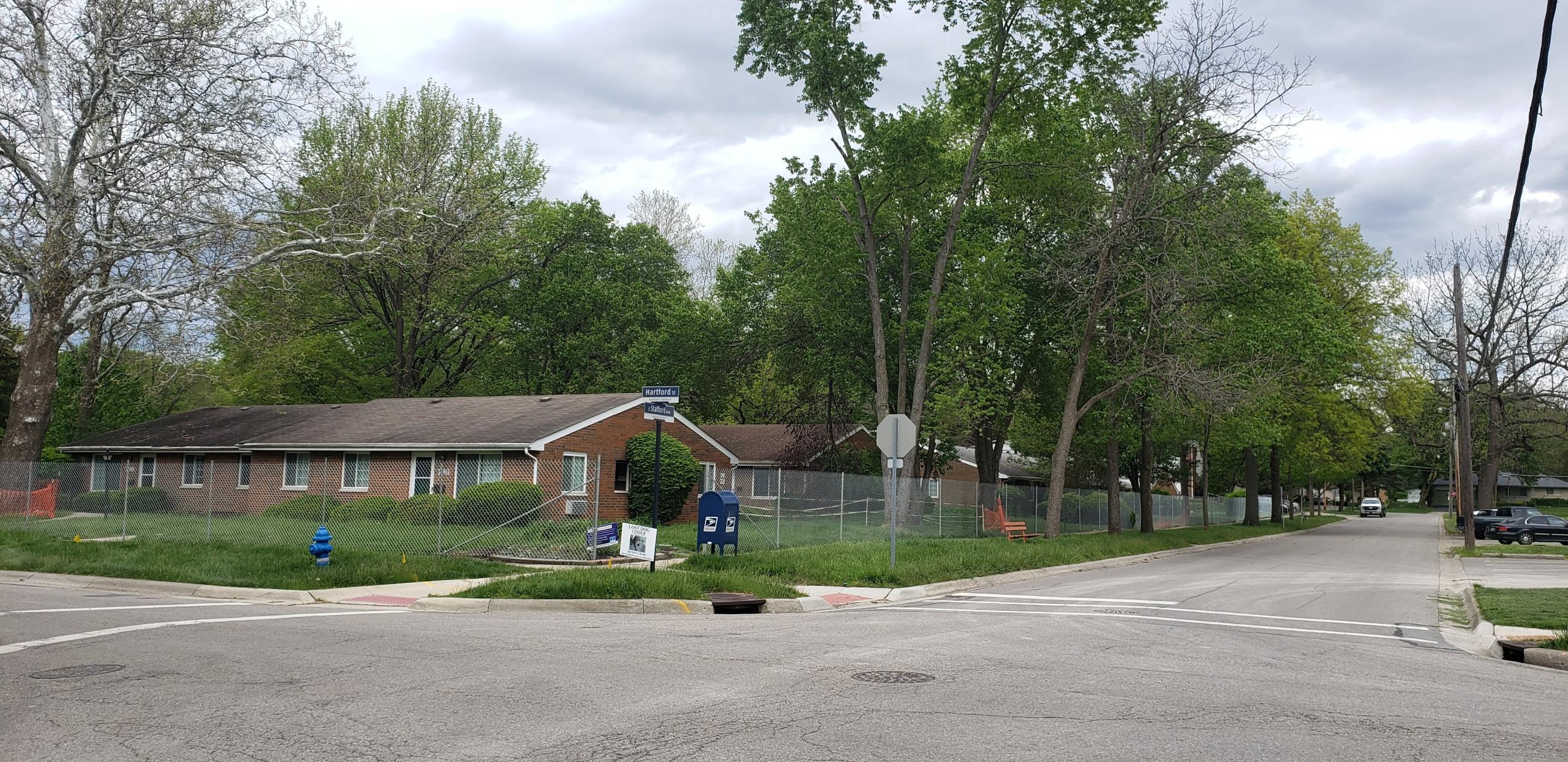 Photograph of Stafford Village, Taken from the Corner of Hartford Street and Stafford Avenue