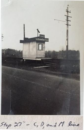 Photograph of Stop 27 on the Columbus, Marion and Delaware Railway