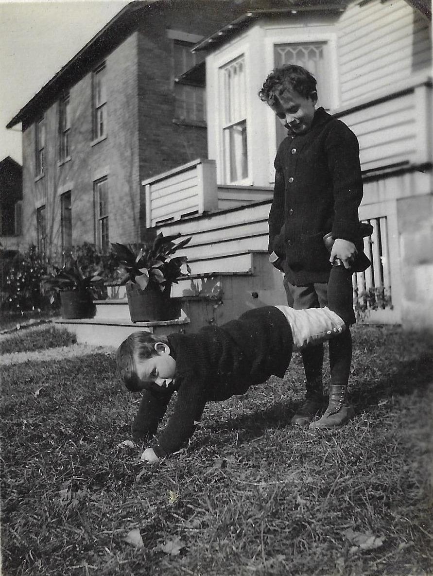 Photograph of Worthington Griswold and John McCullough on East Granville Road