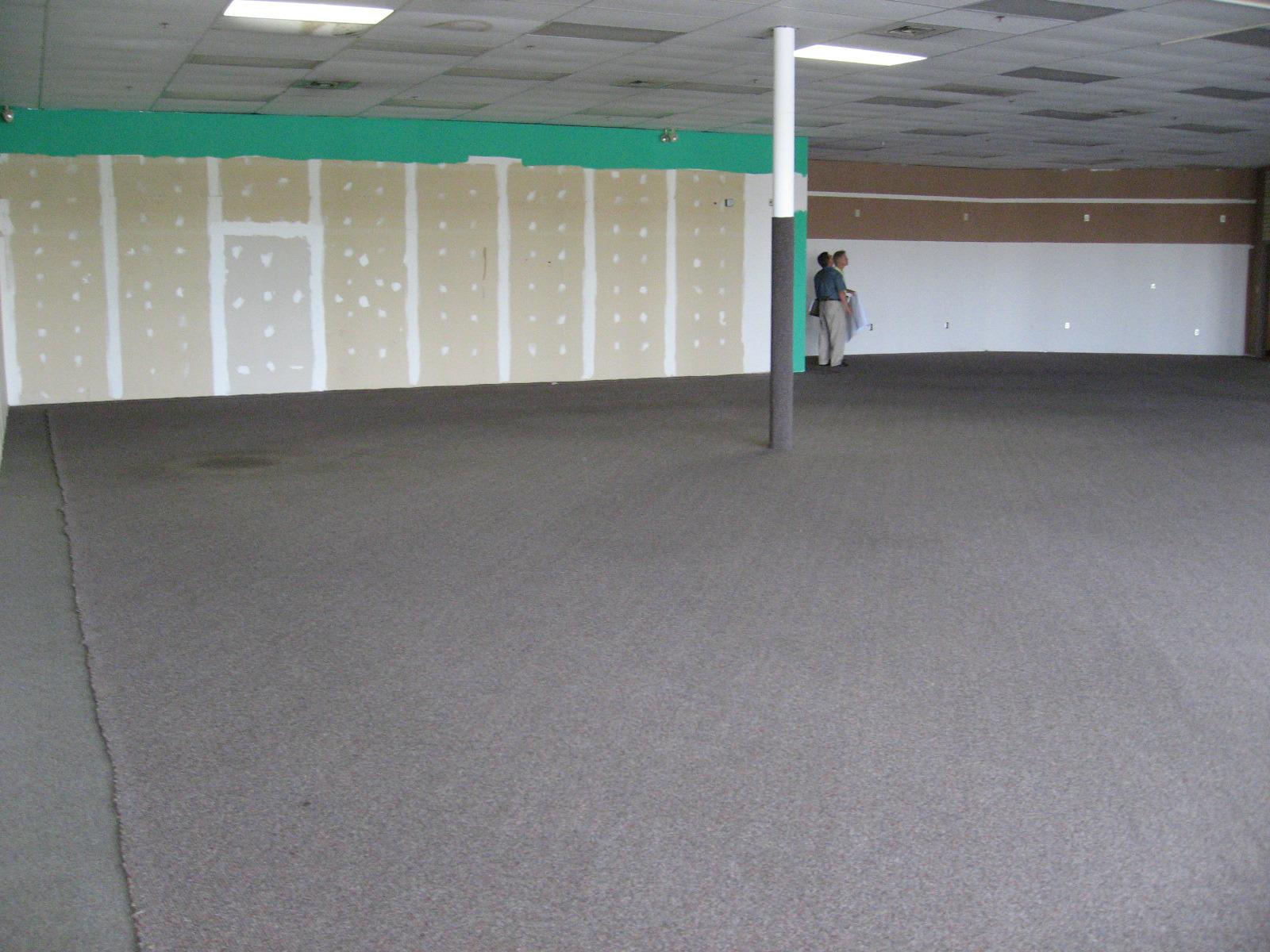 Photograph of the Interior of Worthington Park Library During Construction