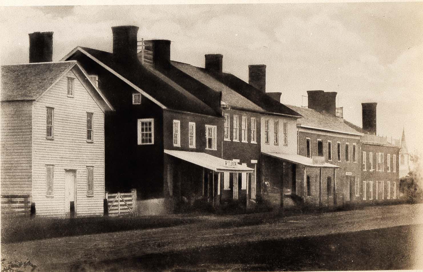 Photograph of the West Side of High Street, Circa 1850