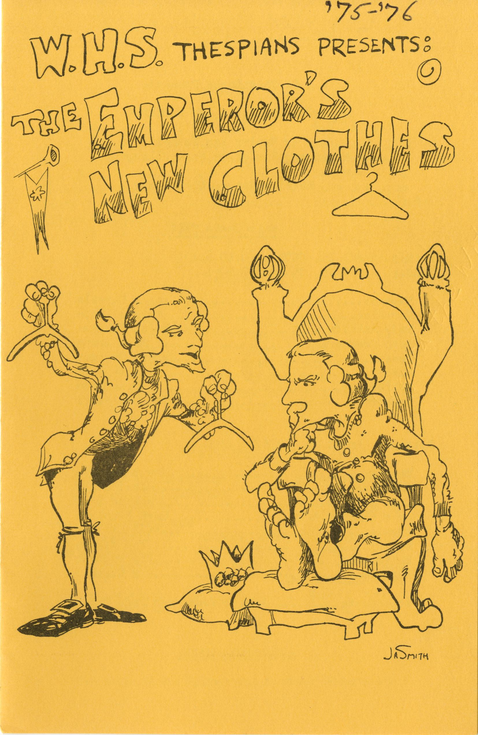 Program for the Worthington High School Production of "The Emperor's New Clothes"