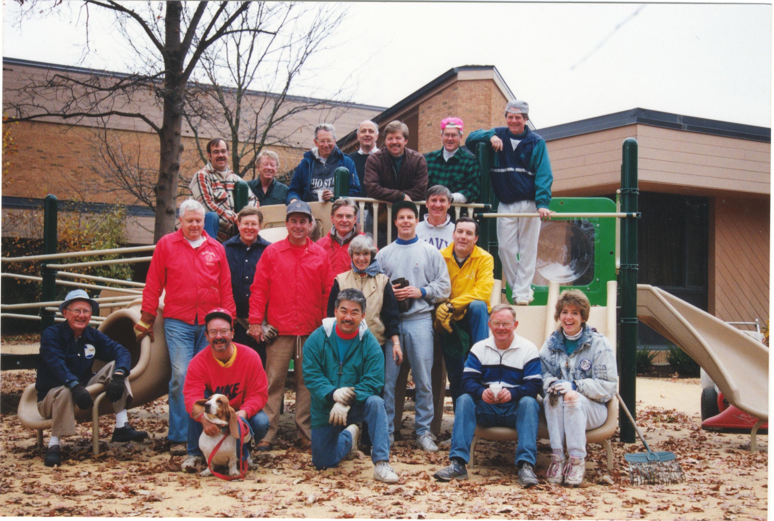 Rotarians at All Children's Playground