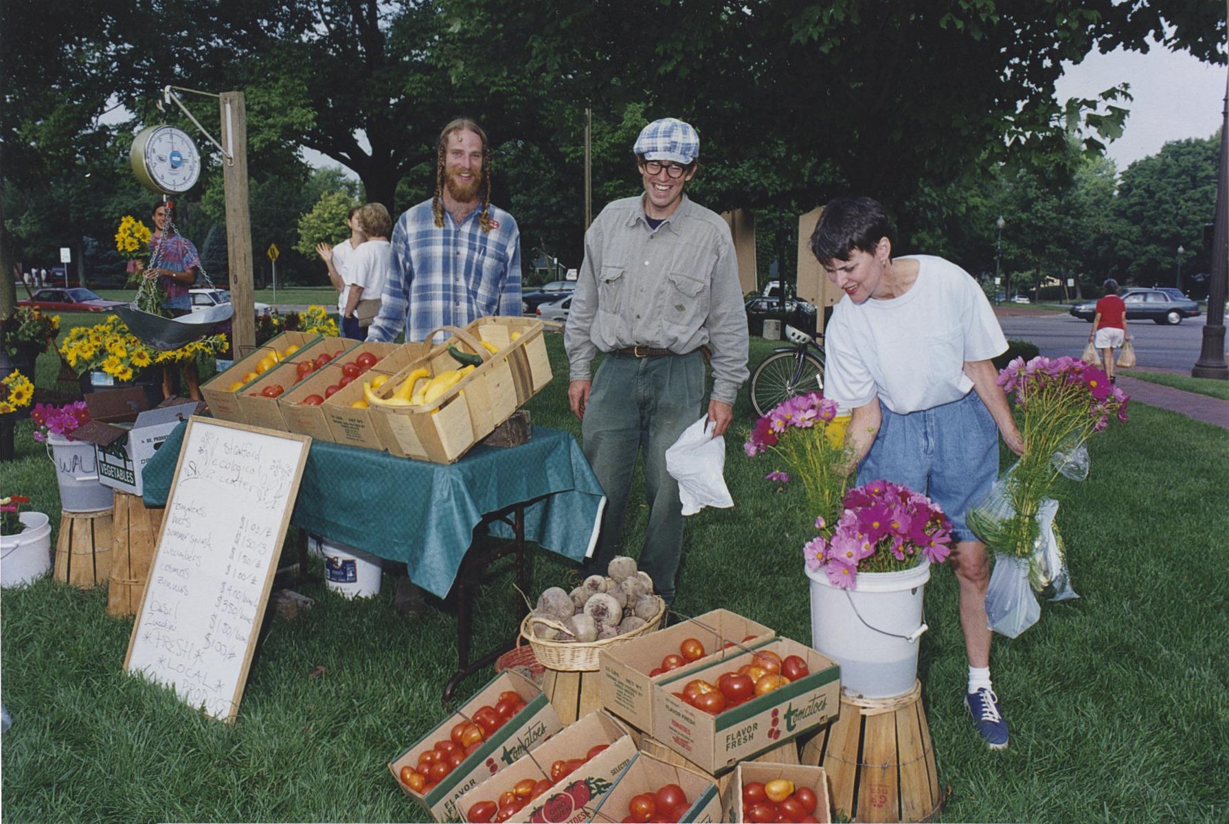 Stratford Ecological Center Booth at the Worthington Farmer's Market