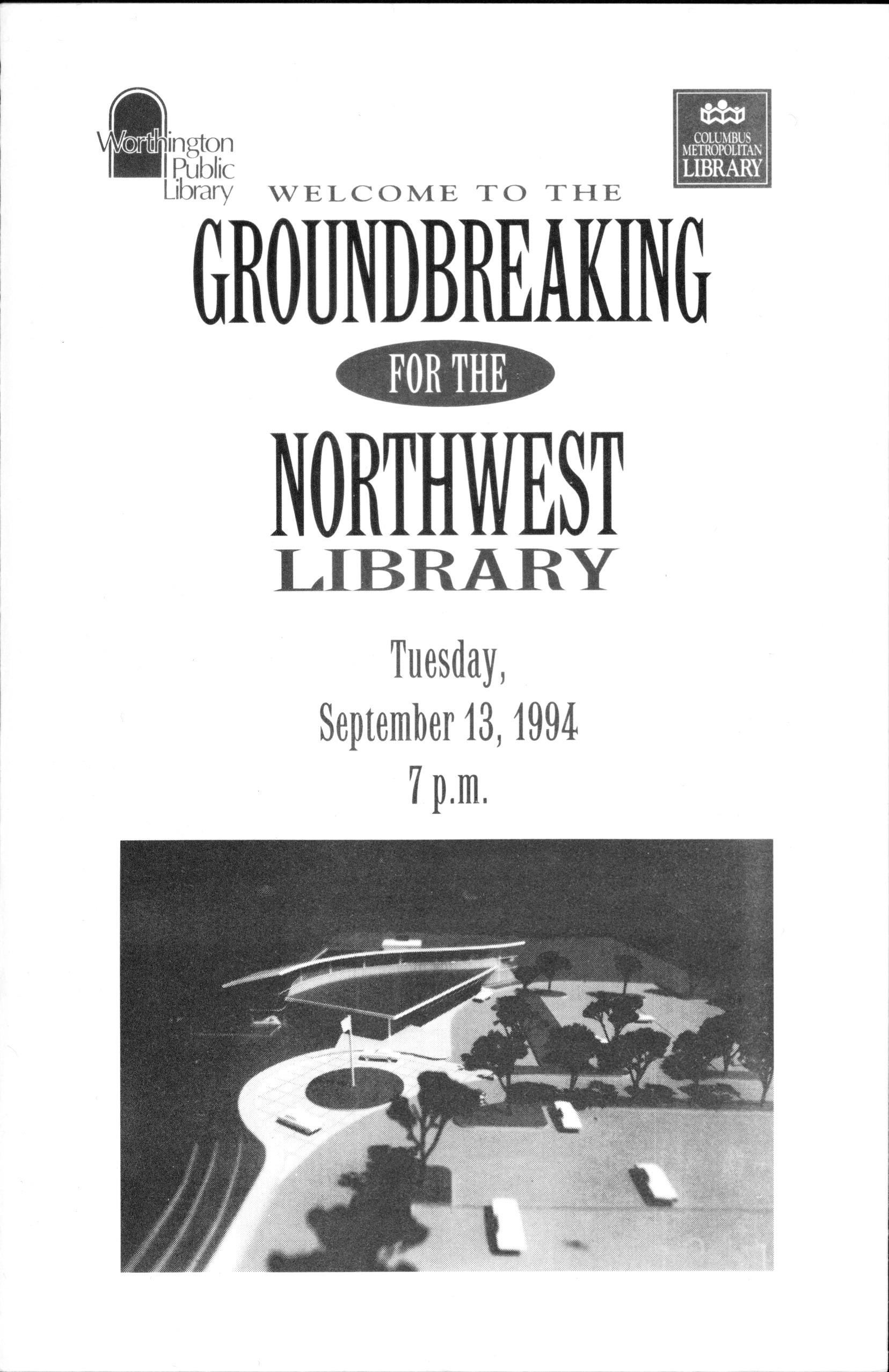 Welcome to the Groundbreaking for the Northwest Library