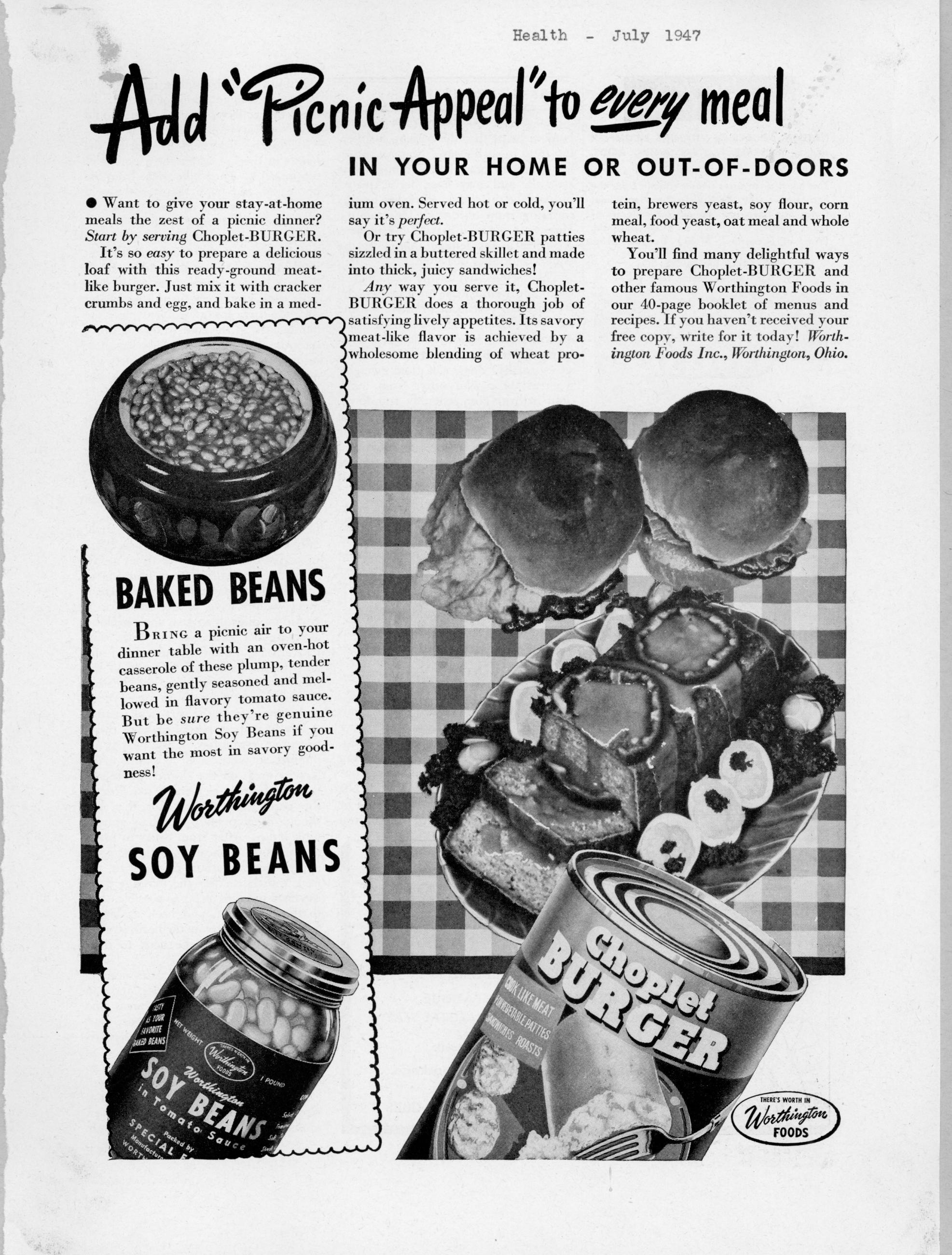 Worthington Foods Advertisement