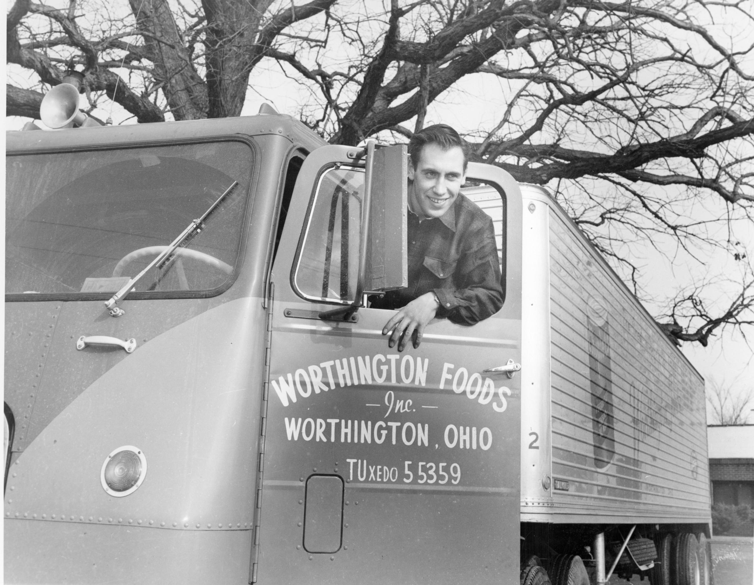 Worthington Foods Delivery Truck and Driver