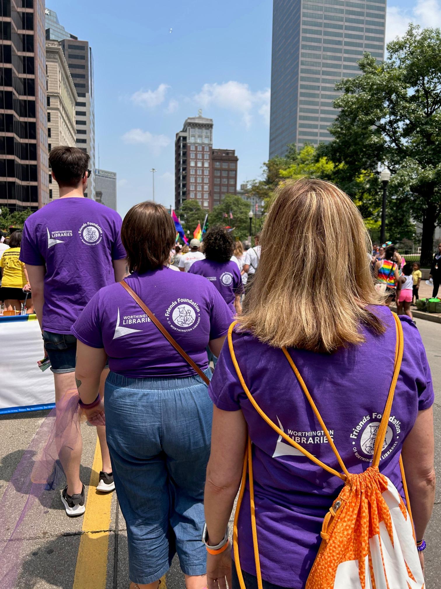 Worthington Libraries Marchers in the 2023 Stonewall Columbus Pride March