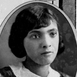 Photograph of Catharine Birkhead from 1924 Worthington High School class composite