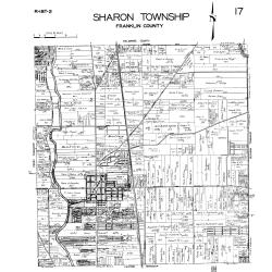 1940 Map of Sharon Township, Franklin County, Ohio