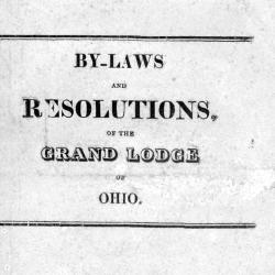 By-Laws and Resolutions of the Grand Lodge of Ohio