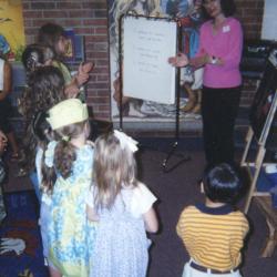 Children Attending Bilingual Storytime with Rachel Alexander, Northwest Library