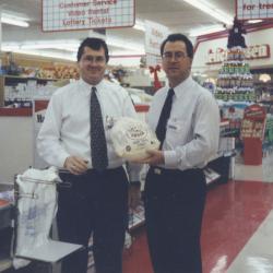 Dan Lauer and Joe Cousins Standing Inside Jubilee Grocery Store