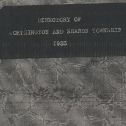 Directory of Worthington and Sharon Township 1933