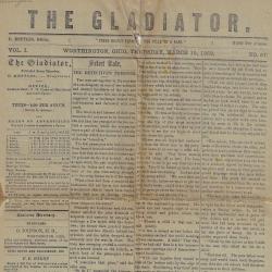 Gladiator Newspaper from March 15th, 1888