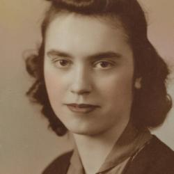 Graduation Portrait of Atha Aline Wilcox, 1939