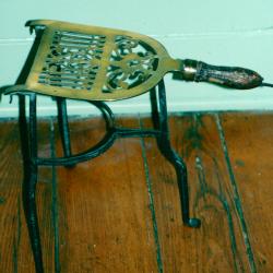 High Brass and Wrought Iron Spider Trivet