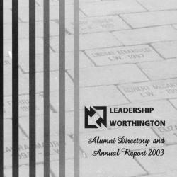 Leadership Worthington Alumni Directory and Annual Report 2003