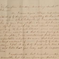 Letter Written to Orange Johnson of Worthington, Ohio from H.J.H. of Worthington