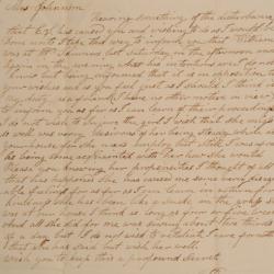 Letter to Achsa Johnson of Worthington, Ohio from “CP”