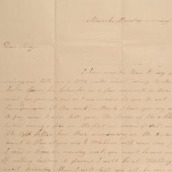 Letter to Mary Johnson of Worthington, Ohio from Mat H. of Newark, Ohio