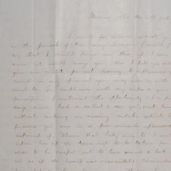 Letter to Mary Johnson of Worthington, Ohio, from Leander S. Holmes in Marion