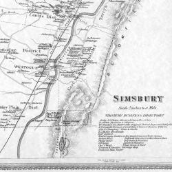 Map of Simsbury, Connecticut