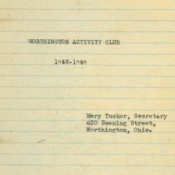 Meeting Minutes [1948-1957]