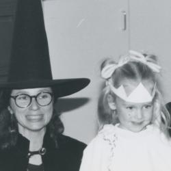 Photograph of Librarians Rachel Alexander and Jo Osborne with Children