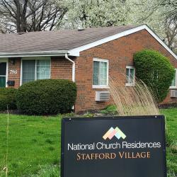 Photograph of Stafford Village, Taken from the Corner of Hartford Street and Stafford Avenue, April 10, 2021