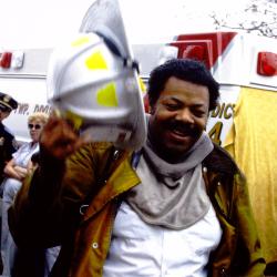 Photograph of William (Bill) Fields, Jr. in Firefighting Gear