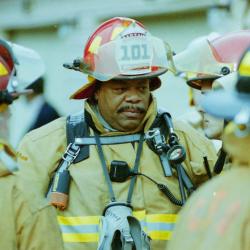 Photograph of William (Bill) Fields and Other City of Worthington Firefighters