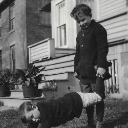 Photograph of Worthington Griswold and John McCullough on East Granville Road