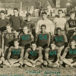 Photograph of the “County Champs” 1938 Worthington High School Football Team