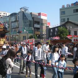 Photograph of the Kawagoe Festival in Kawagoe, Japan