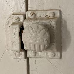 Photographs of an Original Closet Doorknob at the Historic Gardner Homestead