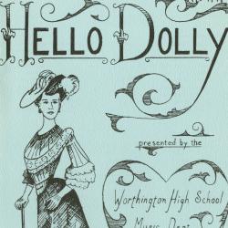 Program for the Worthington High School Production of "Hello Dolly"