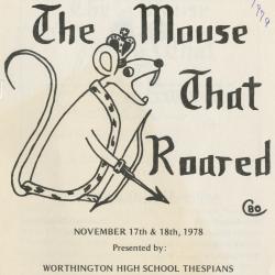 Program for the Worthington High School Production of "The Mouse That Roared"