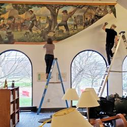 Removal of the "Founding of Worthington" Mural on December 14, 2020