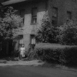 Ruth Griswold Standing in Front of the Griswold Inn