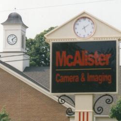 Sign in Front of McAlister Camera & Imaging